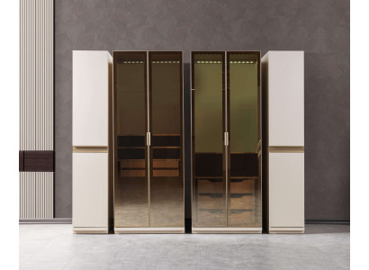 Moderni mattalasi kulmakaappi suurella suunnittelulla