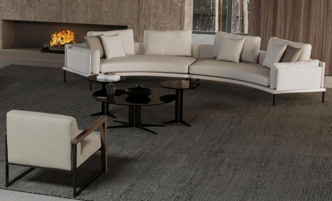 Sohva ja nojatuoli esteettisellä mukavuudella