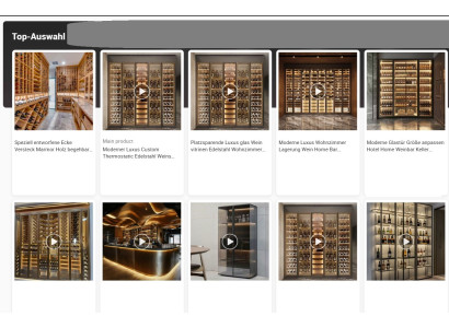 Moderni teräs- ja lasiviinikaappi hopeana tai mustana