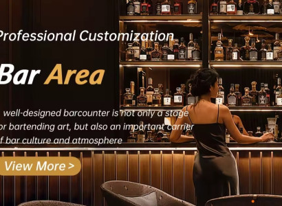 Tyylikäs musta puinen viinikaappi modernilla muotoilulla