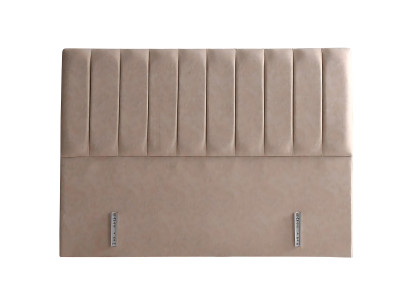 Beige tekstiilivuode tyylikkäällä patjalla