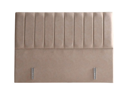 Beige tekstiilivuode tyylikkäällä patjalla