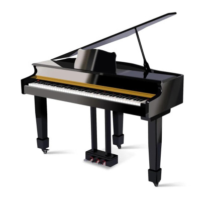 Mustat digitaaliset pianot