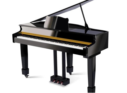 Mustat digitaaliset pianot