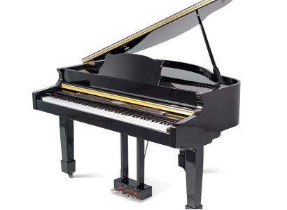 Mustat digitaaliset piano