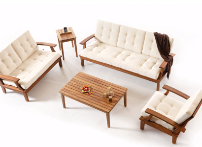 Havemøbel-huonekalusarja rentoutumiseen