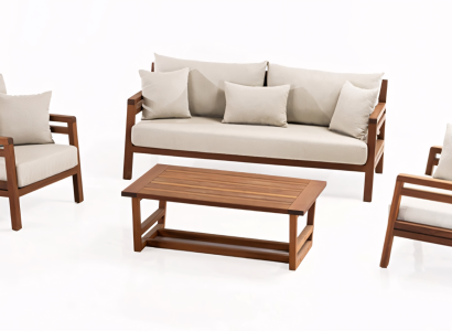 Puutarhakalustesarja, joka yhdistää kauneuden ja mukavuuden joka nurkassa puutarhassa