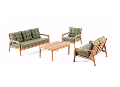 Puutarhakalustesarja, joka harmonoi luonnon kanssa