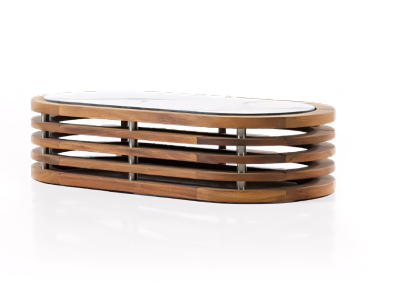 Akcentin muotoiltu matala pöytä kodissasi