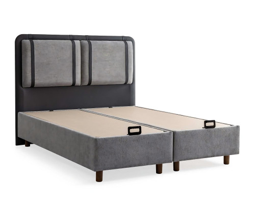 Tyylikäs ja vakaa sänky patjalla tuo viehätystä sisustukseen.