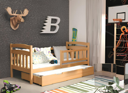 Lasten kerrossänky LETTO A CASTELLO Massiivipuinen sänky LETTO DOPPIO Vuodesohva 2 sänkyä Uusi KACPER2