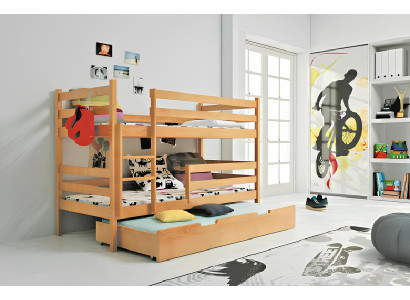 Kerrossängyt, ylösnostettu sänky, parivuode, massiivipuusängyt