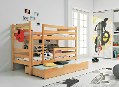 Kerrossängyt, ylösnostettu sänky, parivuode, massiivipuusängyt