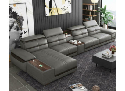 Asumismaisema Kulmagarnituuri Kulmasohva L-muoto Tyynyily Moderni Rentouttava Istutus Luxus Huonekalut