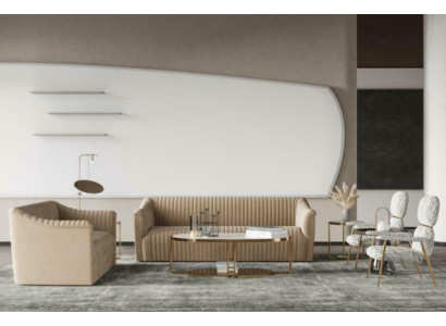 3+1 -istuttava sohvakalusto Relax-samettinen istumalounasdesign uusi sohva- ja loungekokonaisuus