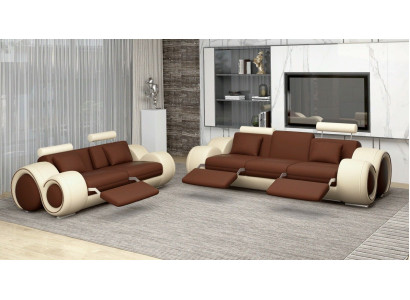 Sohvaryhmä Design Sohva 3+2 Set Pehmuste Sohva Nahka Kalusteet Olohuone