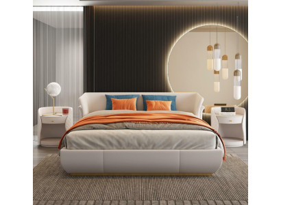 Suunnittelija Bett Kaksoissänky Moderni Hotelli Nahkakaksiosainen sänky 180x200cm