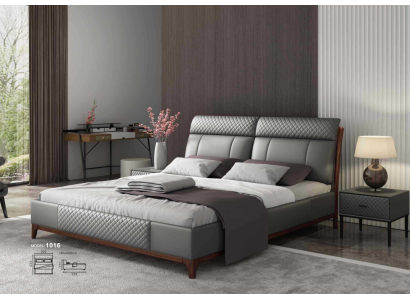 Bett Polster Design Luxus 180x200 cm Kaksoishotellivuode Avio Makuuhuone Nahka