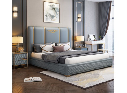 Bett Polster Design Luxus Metall Kaksoissängyt Hotelli Avio Makuuhuone