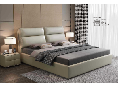 Suunnittelu Bett makuuhuone tekstiili nahka täyte modernit sängyt 180x200cm