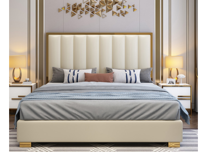 Bett Betten Puu Nahka Tyynyt Avioliitto Design Nahka Hotelli Boxspring Huonekalut
