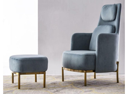 Sessel Tuoli Tyyny Televisio Nahka Tekstiili Kangas Harmaa Design Lounge