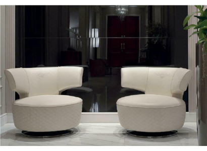 Sessel Design -sohva Istuin Nahka Lepo Club -tyyny Luxus Korvat
