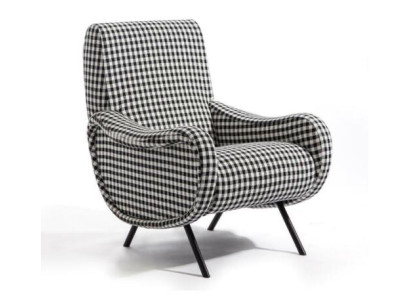 Suunnittelija Lehn Tuoli Pehmuste Sofa 1-Paikkainen Ruostumaton teräs Tekstiili Nojatuoli