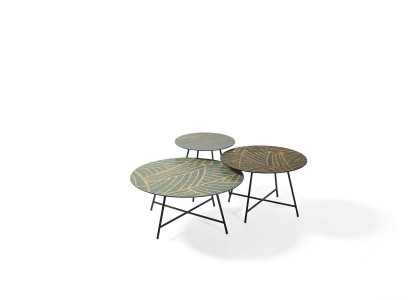 3x Pyöreä sohvapöytä design pöytä olohuoneen pöytä