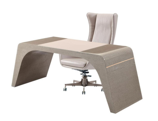 Työhuone työpöytä Luxus kirjoituspöytä tietokone tuoli kanssa toimistokaluste moderni beige