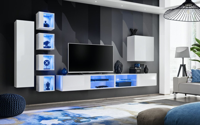 Moderni seinäkaappi ripustuskaappi design TV-taso seinäkaappi puuhuonekalut uusi