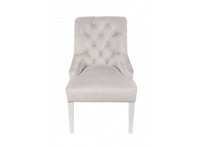 Harmaat Chesterfield -tuolit, koputtimella, hienostunut design, pehmustetut hotellituolit, 6 kpl -setti