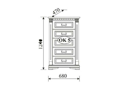 Klassinen lipasto Lipastot Kaappi Sideboard Massiivi huonekalut Kolonial Uusi OK5