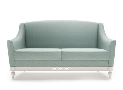 Chippendale-sohva 2-istuttava maalaistyyli kangassohva puusta valmistetulla designer-sarjalla FL-2Siz
