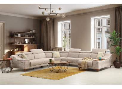 Kulmasohva Sofa U-muotoinen pehmustettu sohvakulma Moderni olohuone