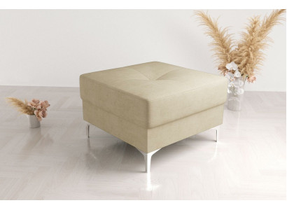 Hocker Tekstiili Uusi Moderni Valkoinen Väri Pieni Design Kangas Jalkapalli Pouffe Sametti