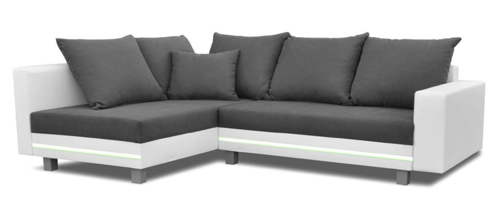 Kulmasohva olohuonekalusto sohva L-muotoinen pehmuste nahkainen design