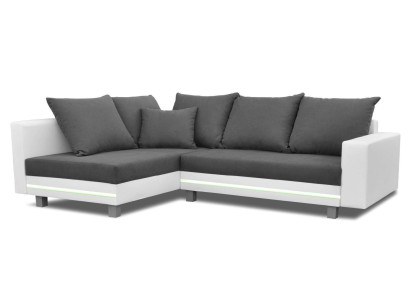Kulmasohva olohuonekalusto sohva L-muotoinen pehmuste nahkainen design
