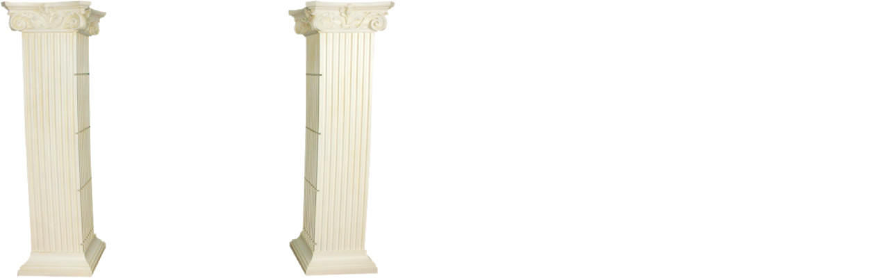 Regal Lasvitriini Roomalaiset Pylväät Hyllyt Vitriinit XXL 210cm Pylväs Egypti Uusi