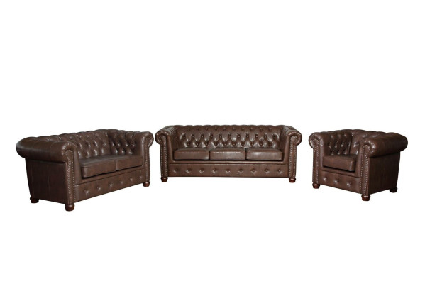 Johtajansohva Sohvakalustesarja 3+2-paikkainen kalustesetti Design-sohva Chesterfield