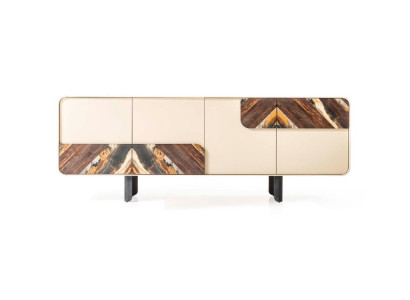 Tarjoilukaappi Sideboard Lipasto Beige Puu Moderni Huonekalut Kaappi Design