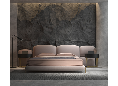 Iso beige makuuhuone parisänky designeri leveä tekstiili pääty