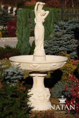 Zierbrunnen Suihkulähde 180cm Veistos Suihkukaivo Koriste Puutarha Suihkukaivo Lampi Uusi