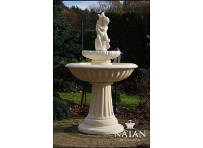 Zierbrunnen 150 cm Veistos Suihkulähde Koriste Puutarha Fontaani Lampi Uusi