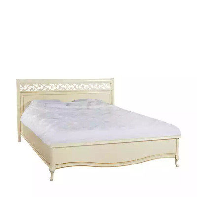 Bett Polster Design Luxus Kaksoishotellivuode Puu Uusi valkoinen väri