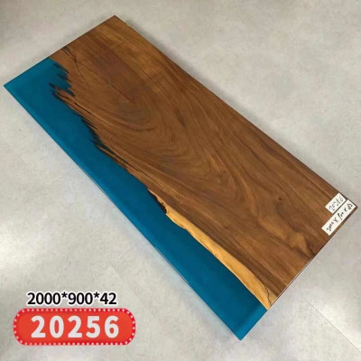 Epoksihartsijoki-pöytä 200x90 Uusi Aito puu Pöydät Kiinteä jokipöytä