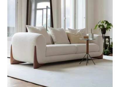 3-paikkainen sofa valkoinen korkealaatuinen istuinsova design tekstiili uusi moderni