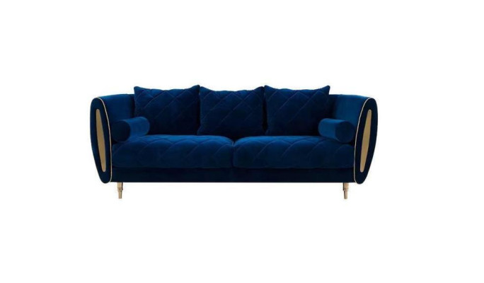 Design Blau 2-paikkainen Rentouttava Soova Tekstiilipäällysteinen Sofa Kangas Sofat