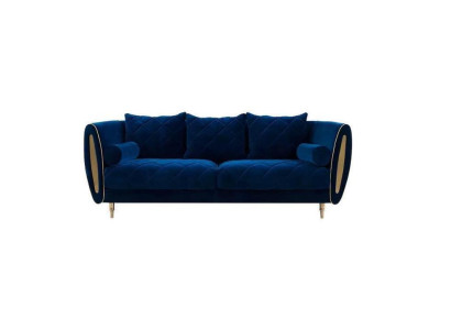 Design Blau 2-paikkainen Rentouttava Soova Tekstiilipäällysteinen Sofa Kangas Sofat