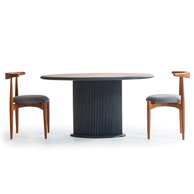 Essgruppe Komplette Esszimmer Esstisch Stühle 5tlg Braun Klassischе